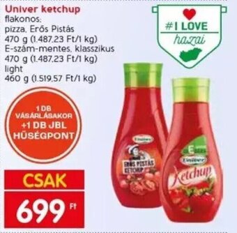 Spar Univer ketchup 460 - 470 g ajánlat