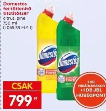 Spar Domestos fertőtlenítő tisztítószer 750 ml ajánlat