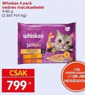 Spar Whiskas 4 pack nedves macskaeledel 4 x 85 g ajánlat