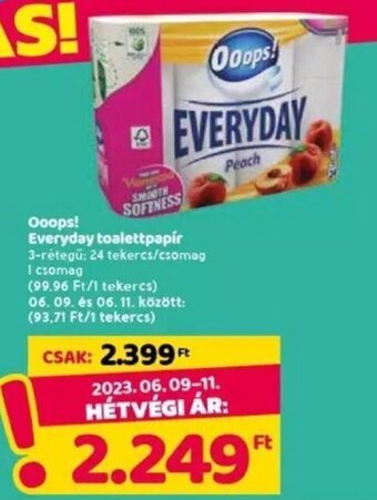 Ooops! Everyday toalettpapír 24 tekercs