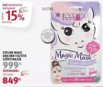 EVELINE MAGIC UNICORN TISZTÍTÓ SZÖVETMASZK 1 db