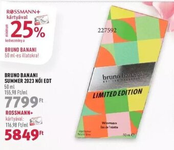 BRUNO BANANI SUMMER 2023 NŐI EDT 50 ml