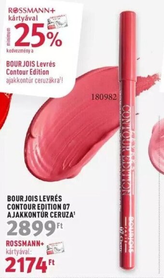Rossmann BOURJOIS LEVRÉS CONTOUR EDITION 07 AJAKKONTÚR CERUZA¹ 1 db ajánlat
