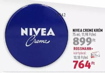 Rossmann NIVEA CREME KRÉM 75 ml ajánlat