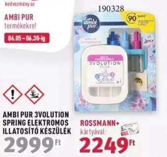 Rossmann AMBI PUR 3VOLUTION SPRING ELEKTROMOS ILLATOSÍTÓ KÉSZÜLÉK 1 db ajánlat