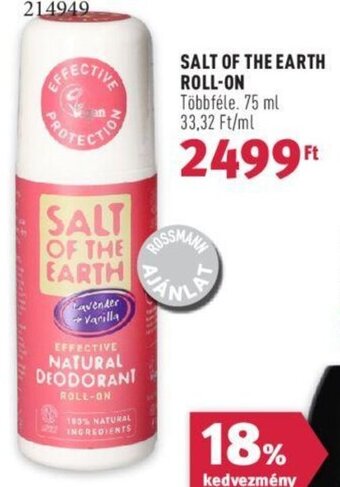 Rossmann SALT OF THE EARTH ROLL-ON 75 ml ajánlat