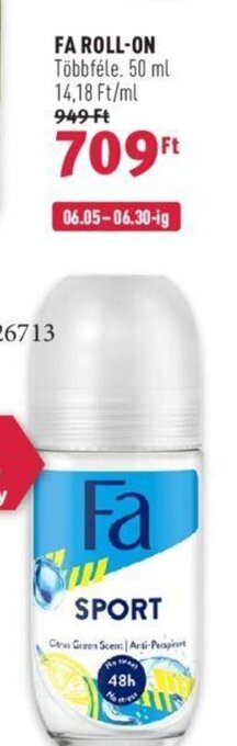 Rossmann FA ROLL-ON 50 ml ajánlat