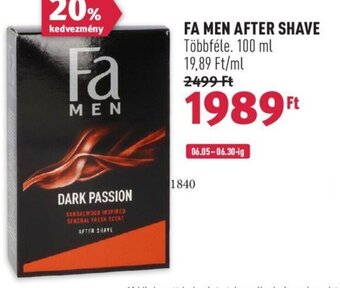 Rossmann FA MEN AFTER SHAVE 100 ml ajánlat