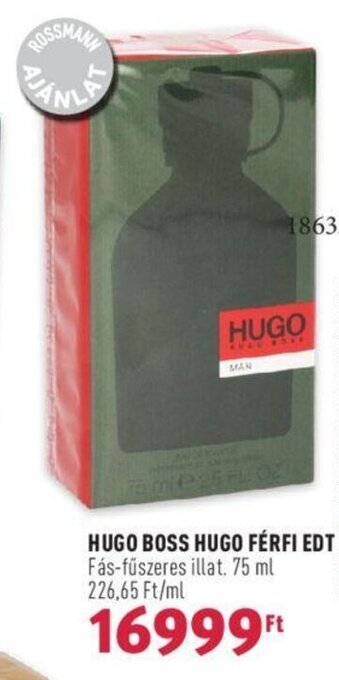 HUGO BOSS HUGO FÉRFI EDT 75 ml