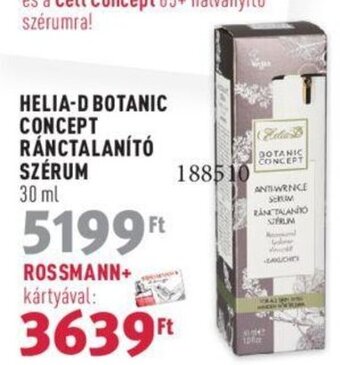 Rossmann HELIA-D BOTANIC CONCEPT RÁNCTALANÍTÓ SZÉRUM 30 ml ajánlat