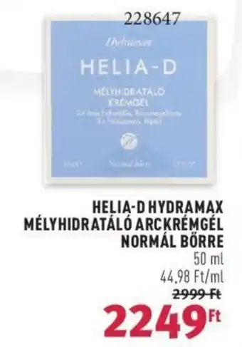 HELIA-D HYDRAMAX MÉLYHIDRATÁLÓ ARCKRÉMGÉL NORMÁL BŐRRE 50 ml