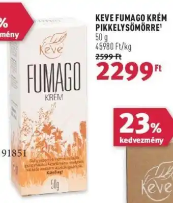 Rossmann KEVE FUMAGO KRÉM PIKKELYSÖMÖRRE 50 g ajánlat