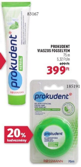 Rossmann PROKUDENT FOGKRÉM 125 ml ajánlat