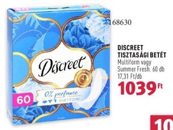DISCREET TISZTASÁGI BETÉT 60 db