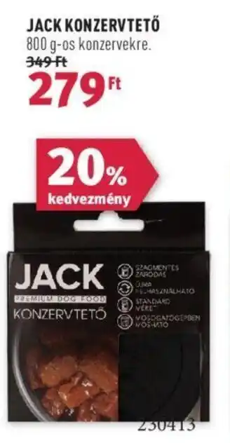 Rossmann JACK KONZERVTETŐ 800 g-os ajánlat