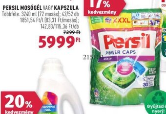 Rossmann PERSIL MOSÓGÉL VAGY KAPSZULA 3240 ml / 42 / 52 db ajánlat