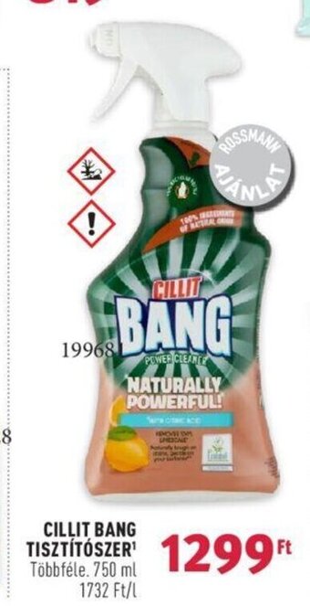 Rossmann CILLIT BANG TISZTÍTÓSZER 750 ml ajánlat