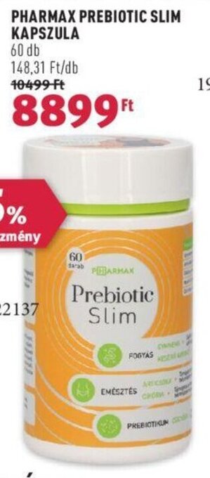 PHARMAX PREBIOTIC SLIM KAPSZULA 60 db