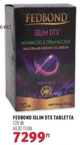 Rossmann FEDBOND ISLIM DTX TABLETTA 120 db ajánlat