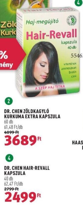 Rossmann DR. CHEN HAIR-REVALL KAPSZULA 40 db ajánlat