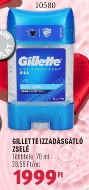 GILLETTE IZZADÁSGÁTLÓ ZSELÉ 70 ml