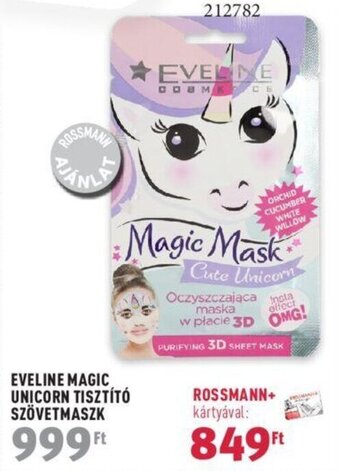 EVELINE MAGIC UNICORN TISZTÍTÓ SZÖVETMASZK 1 db