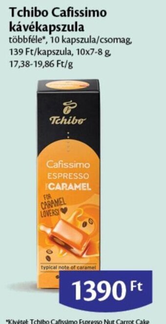 Tchibo Cafissimo kávékapszula 10 x 7-8 g