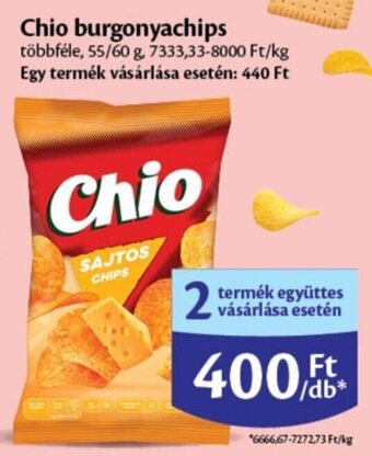 EcoFamily Chio burgonyachips 55 / 60 g ajánlat