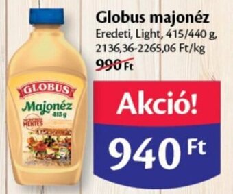 EcoFamily Globus majonéz 415 / 440 g ajánlat