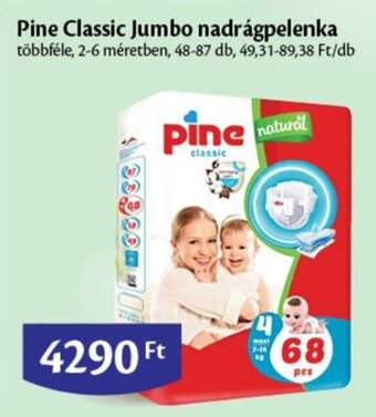 EcoFamily Pine Classic Jumbo nadrágpelenka 48 - 87 db ajánlat