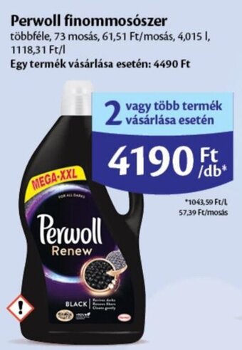 EcoFamily Perwoll finommosószer 4,015 l ajánlat