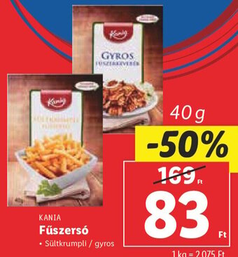 Lidl KANIA Fűszersó 40 g ajánlat