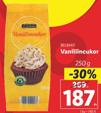 Lidl BELBAKE Vanillincukor 250 g ajánlat