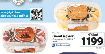 Lidl BALLINO Csavart jégkrém 900 ml ajánlat