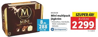 Lidl MAGNUM Mini multipack jégkrém 8 x 55 ml ajánlat