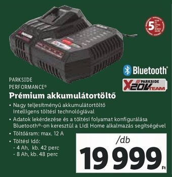 Lidl PARKSIDE PERFORMANCE Prémium akkumulátortöltő 1 db ajánlat