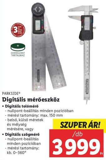 Lidl PARKSIDE Digitális mérőeszköz 1 db ajánlat