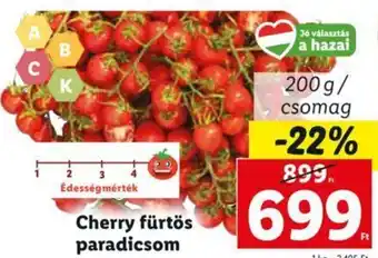 Lidl Cherry fürtös paradicsom 200 g ajánlat