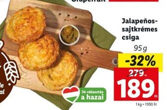 Lidl Jalapeňos-sajtkrémes csiga 95 g ajánlat