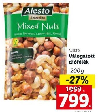 Lidl ALESTO Válogatott diófélék 200 g ajánlat