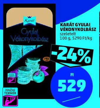 PENNY KARÁT GYULAI VÉKONYKOLBÁSZ 100 g ajánlat