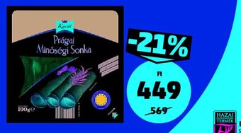 PENNY KARÁT PRÁGAI MINŐSÉGI SONKA 100 g ajánlat