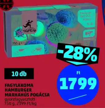 PENNY FAGYLAKOMA HAMBURGER MARHAHÚS POGÁCSA 750 g ajánlat