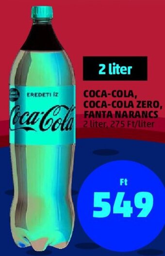 PENNY COCA-COLA, COCA-COLA ZERO, FANTA NARANCS 2 l ajánlat