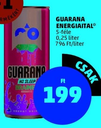 PENNY GUARANA ENERGIAITAL 0,25 l ajánlat