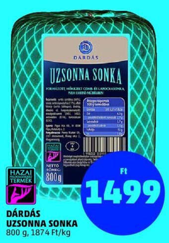 PENNY DÁRDÁS UZSONNA SONKA 800 g ajánlat