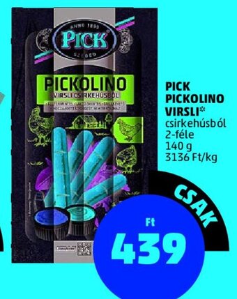 PENNY PICK PICKOLINO VIRSLI 140 g ajánlat