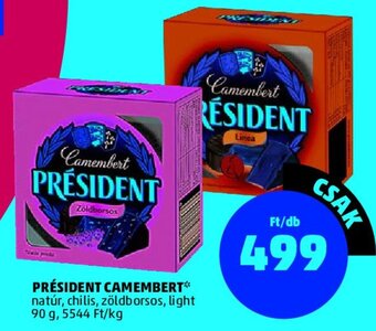 PENNY PRÉSIDENT CAMEMBERT 90 g ajánlat