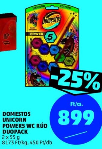 PENNY DOMESTOS UNICORN POWERS WC RÚD DUOPACK 2 x 55 g ajánlat