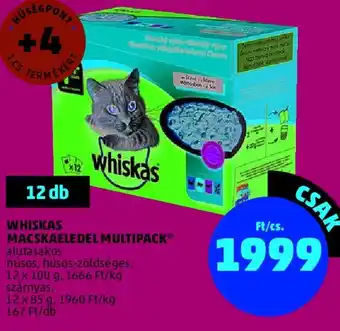 PENNY WHISKAS MACSKAELEDEL MULTIPACK 12 x 85 / 12 x 100 g ajánlat